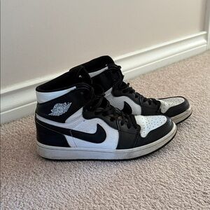 Nike Jordans Black and White High-Top Sneakers
